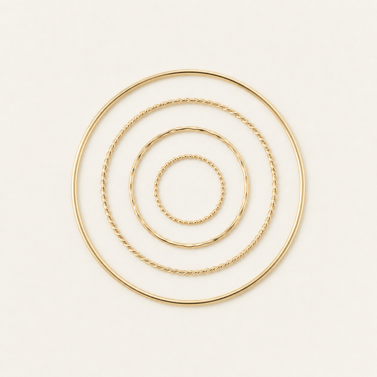 Colección Linea — anillos finos en oro